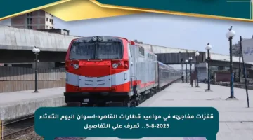 قفزات مفاجئة في مواعيد قطارات القاهرة-أسوان اليوم الثلاثاء 5-8-2025.. تعرف على التفاصيل